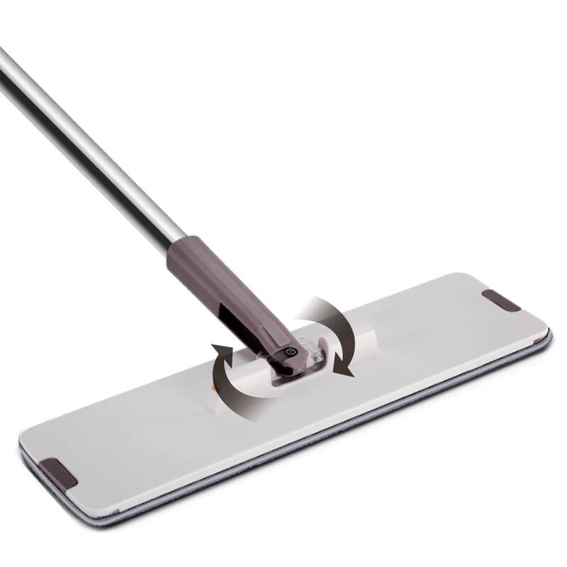 Bộ Cây Lau Nhà Locknlock Squeeze Flat Mop, Gồm Xô Nhựa, Cây Lau Và 2 Bông Lau 32x10x112 - 136cm - ETM471, , large image number null
